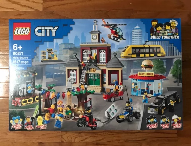 LEGO 60271, City, Main Square, NEW Sealed Box, US Seller, 1517 pcs. Retired!
