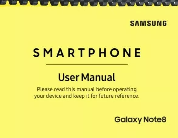 Samsung Galaxy Note 8 Note8 T-Mobile OWNER'S USER MANUAL