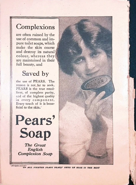 Pears Soap Advertisement Print Ad The Atlantic Monthly Magazine April 1914