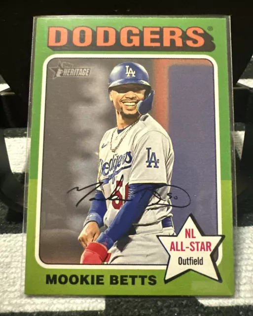 2024 TOPPS HERITAGE Baseball 499 Mookie Betts, Los Angeles Dodgers EUR
