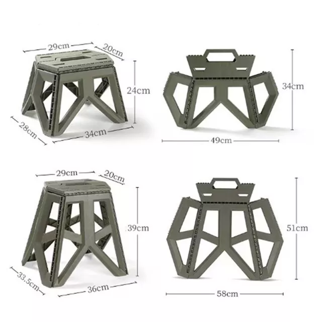 Outdoor Portable Folding Stool High Load-bearing Handle Design Fishing StoDC 3