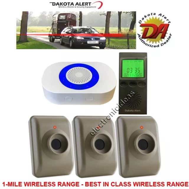 Dakota Alert Dcma-4K Plus+Mtpr-4000 Wireless Alarm System-3 Sensors