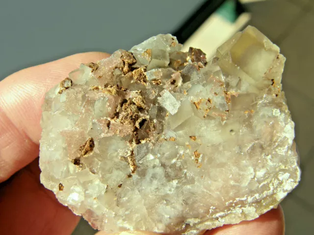 Minerales " Extraordinarios Cristales Cubicos De Fluorita Marruecos  -  6A13 ".