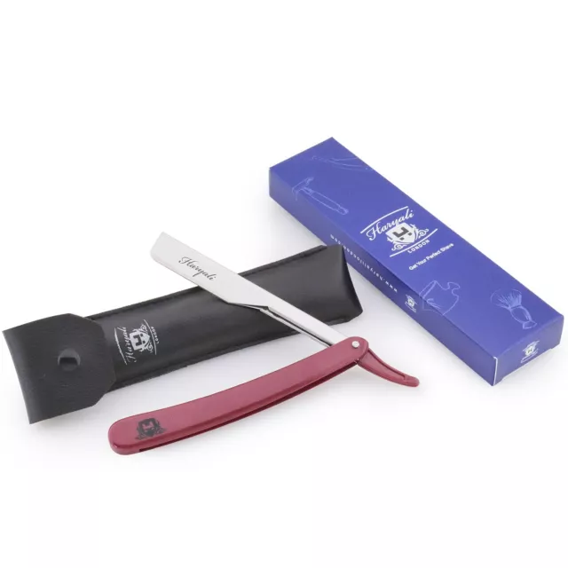 Professional Barber Cut Throat Shaving Razor for Salon, With Leather Pouch