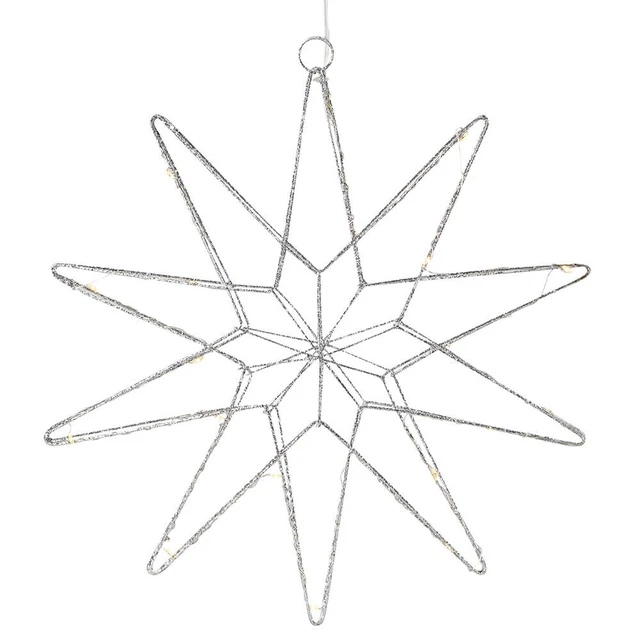 Mark Slöjd LED-Stern Gleam 20 warmweiße LEDs silber;