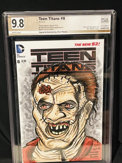 Blank TEEN-TITANS #8 Sketch Variant Avengers Secret Wars CUSTOM SKETCH COVER 1/1