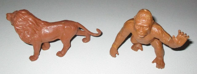 Marx 1950s Wild Animal Jungle Play Set 3716 Lion and Gorilla Marx 1950s Wild Animal Jungle Play Set 3716 Lion and Gorilla
