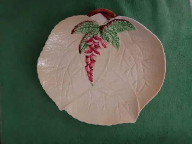 Carlton Ware. Foxglove Leaf-Shaped Plate. (23cm x 21cm). Made In England.