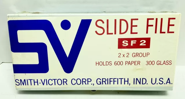 Smith-Victor Corp Slide File SF2 2x2 Group Holds 600 Paper Or 300 Glass - Sealed
