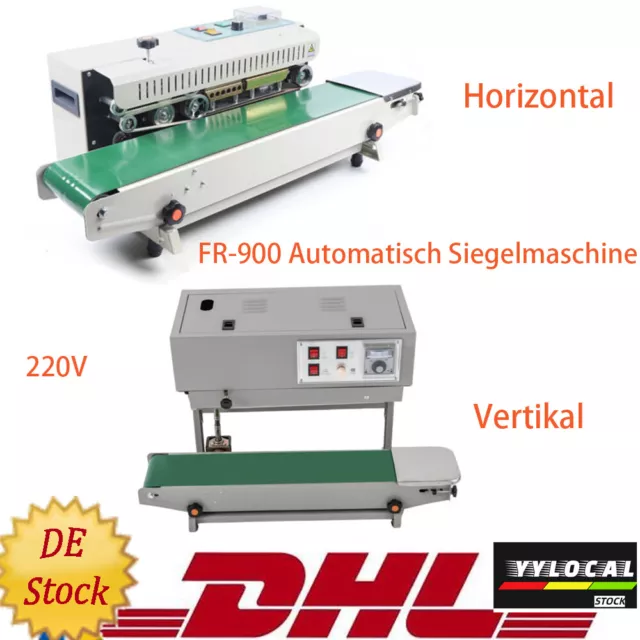 220V FR-900 Automatisch Siegelmaschine Plastiktüte Versiegelungsmaschine Sealer