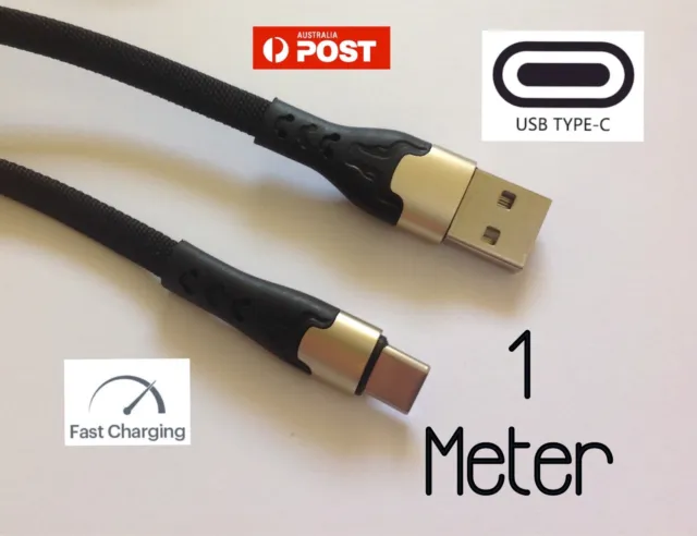 Type-C USB Data Snyc FAST Charger Charging Cable 1 Meter