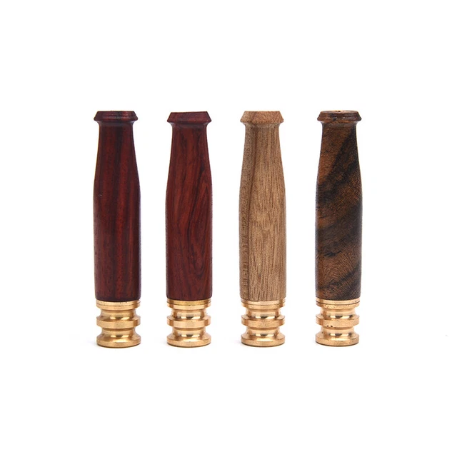 Soporte de cigarrillo de madera hecha a mano reutilizable