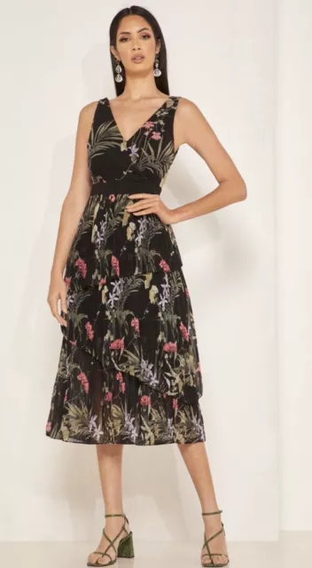 Ted baker callo fantasia top asymmetric dress