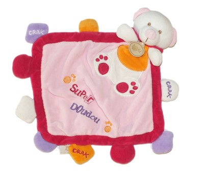 Crack Papier bruissant anneau de dentition étiquettes Peluches et Doudous Super Doudou Coccinelle plat avec activités 40 cm Coloris : Rose Genre bébé fille Babynat Baby Nat violet parme 