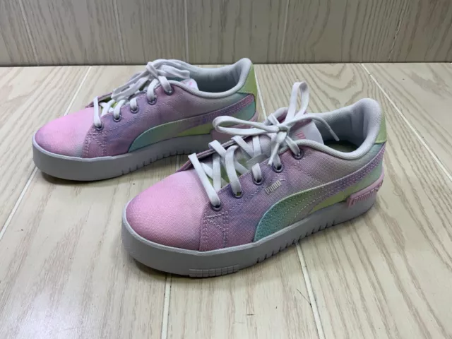 Puma Pastel PS Tennis Shoes, Little Girls 2C, Pink/Purple NEW MSRP $50 2