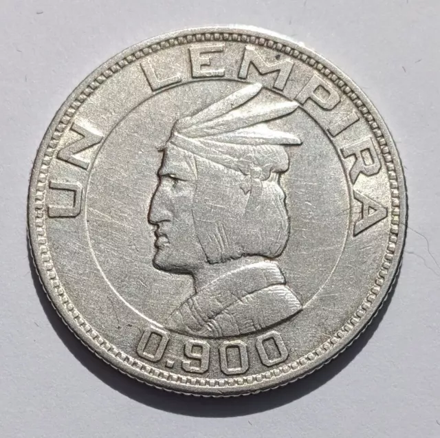 1935 Honduras Lempira 0.900 Rare Silver coin