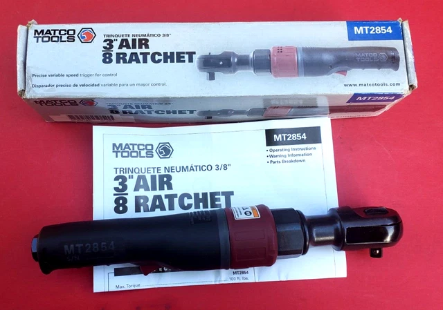 Matco Mt2854 3/8" Drive Pneumatic Air Ratchet Wrench 2