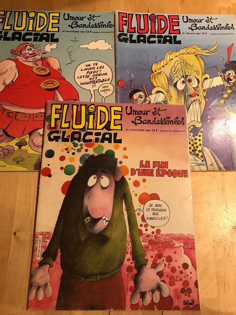 Lot de 3 Fluide Glacial 1985