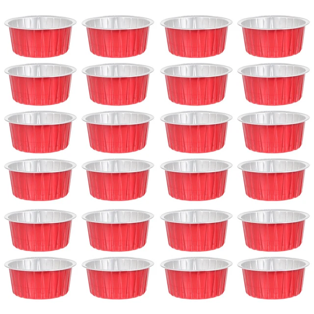 50 pz tazze in pellicola alluminio stampi muffin in pellicola antiaderente