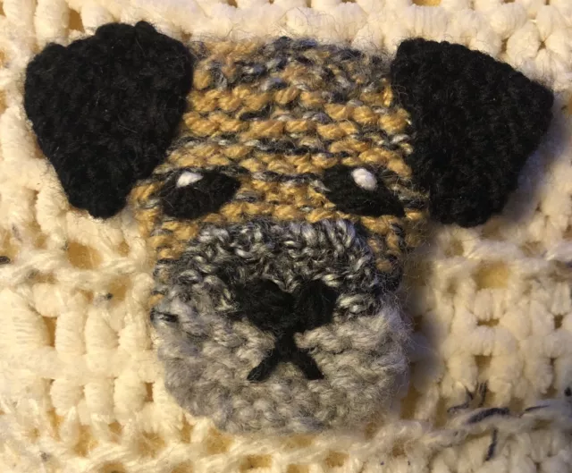 Border Terrier Knitted Dog Brooch