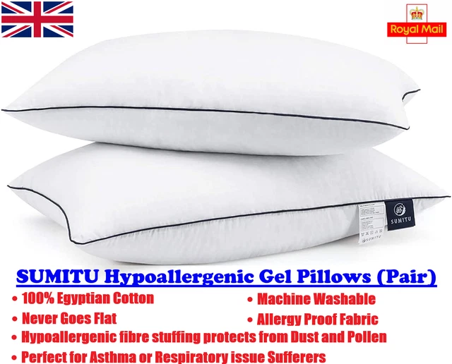 SUMITU HOTEL HYPOALLERGENIC Gel Pillows, Allergy, Dust, Pollen