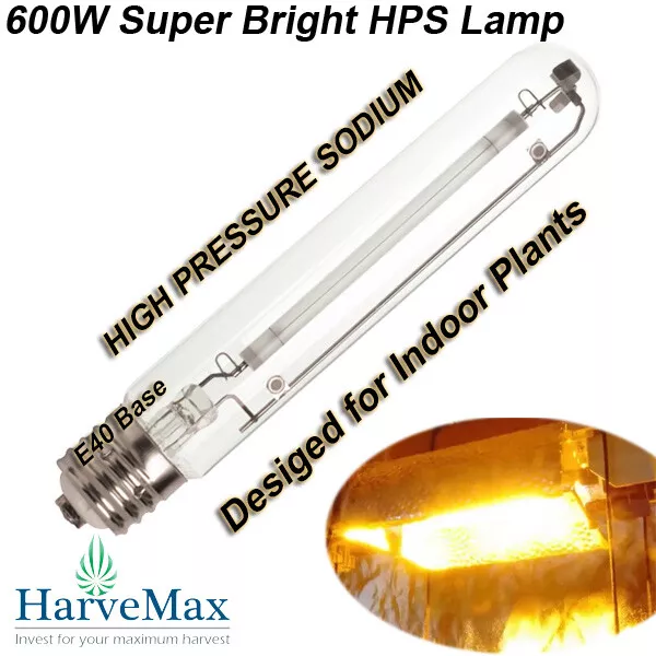 600w HPS Lamp Hydroponics High Pressure Sodium Grow LightGrow Lamp Optional