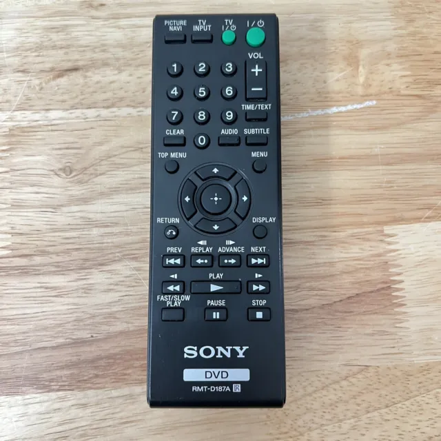 Sony RMT-D187A Remote Control OEM Original DVD Player for DVP-SR101P