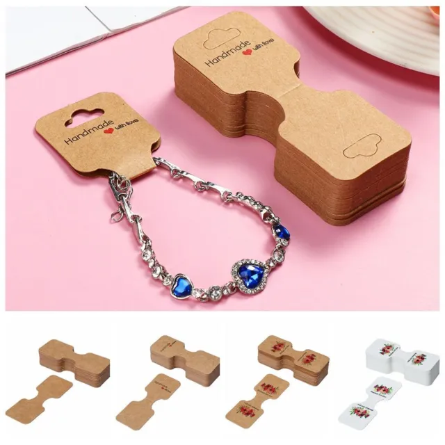 Jewellery Packing Card DIY Package Hanging Blank Tag Display Holder Cardboard