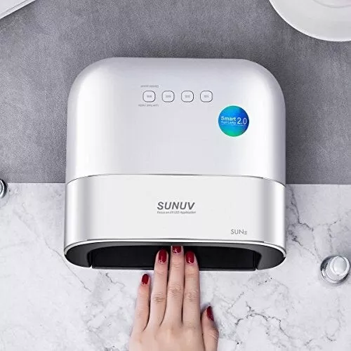 SUNUV LED Nagellampe, 48W professioneller Nageltrockner für Gelpolitur Härtungslicht Mac