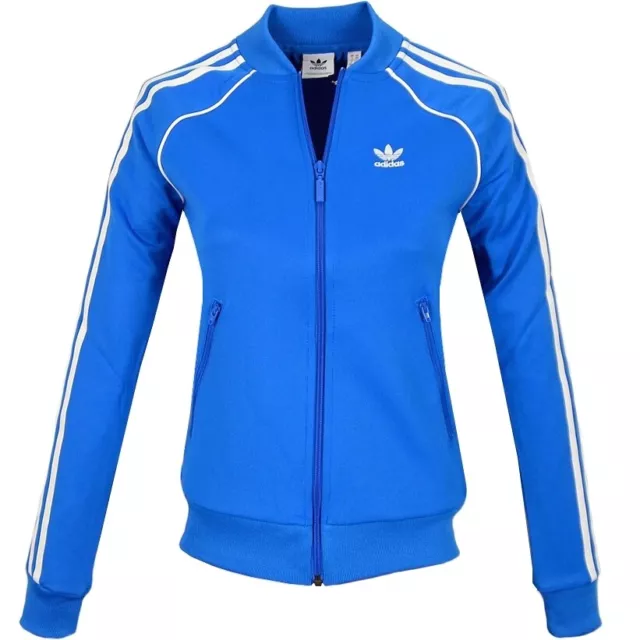 Adidas Superstar Felpa per Allenamento Ragazza Retro Giacca Firebird Bambini Blu