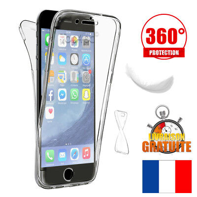 Coque Housse Etui Total 360° Pour Iphone 6 5 7 8 X Protection Tpu Gel Silicone