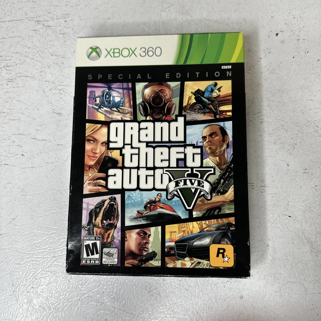 Grand Theft Auto V -- Special Edition (Microsoft Xbox 360) COMPLETE STEELBOOK