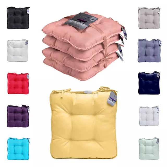 Seat Cushions Square Chair Pads Thick Outdoor Kitchen Dining Booster Cushion