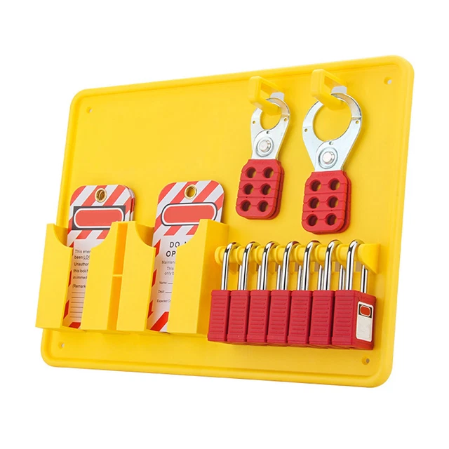 Lockout Station With 9 Lock Locations Open Design For Easy Management Industrial