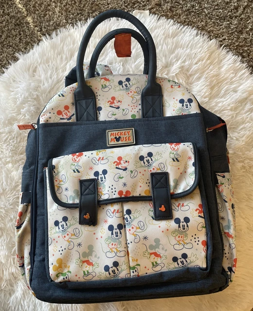 Disney Mickey Mouse 14 Pocket Baby Diaper Backpack Bag With changing Pad