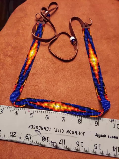 Handmade Beaded Hatband, Slim
