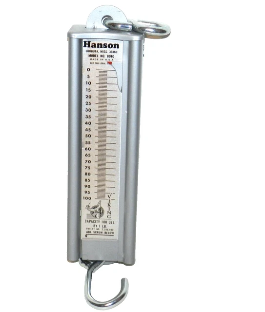 VINTAGE THE VIKING Scale 100LB Model 8910 Made By Hanson Used 39.99