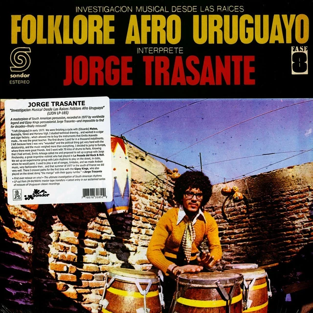 Eduardo Mateo × Jorge Trasante レコード LP JORGE TRASANTE - Folklore Afro Uruguayo (Vinyl LP - 1977 - US