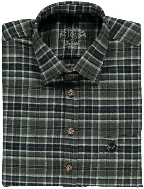 OS Trachten® robusta camicia da caccia e forestale camicia da caccia camicia da caccia camicia tradizionale camicia a quadri