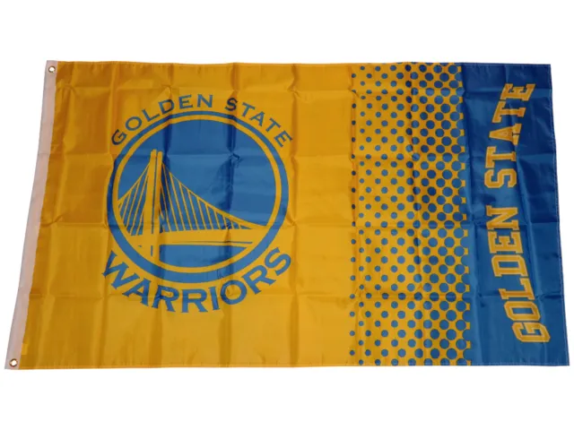 Golden State Warriors Fahne gelb NBA Flag Basketball Fanartikel Flagge 155x90 cm