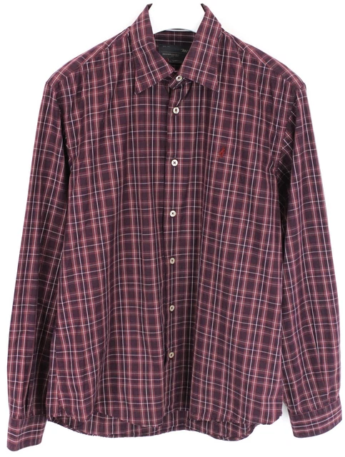 Chemise J.Crew à Carreaux Homme Slim Taille XL - Rouge Vert Bleu - Occasion Très Bon état