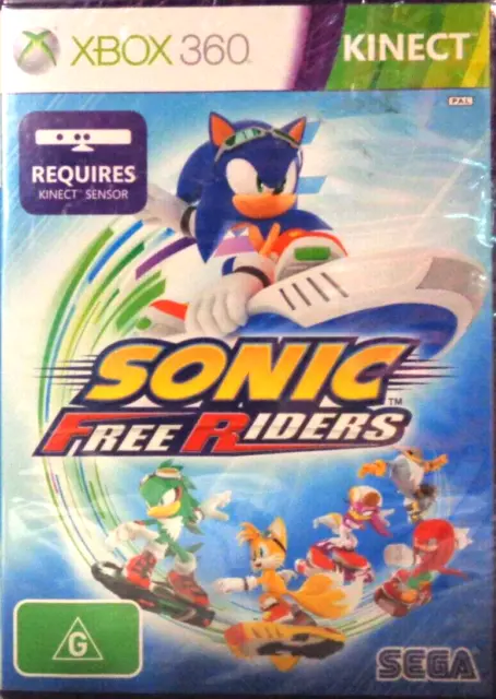 Sonic Free Riders Microsoft Xbox 360 Kinect Game - Tested / Working