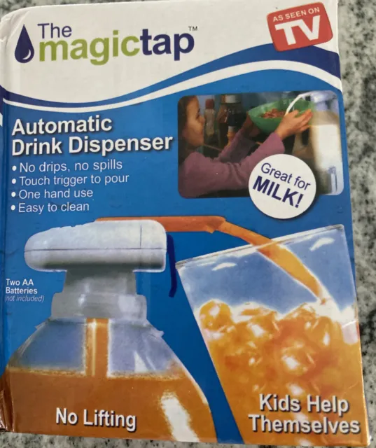 The Magic Tap-Automatic Drink Dispenser-Great For Kids, No Drips Or Spills- NIB