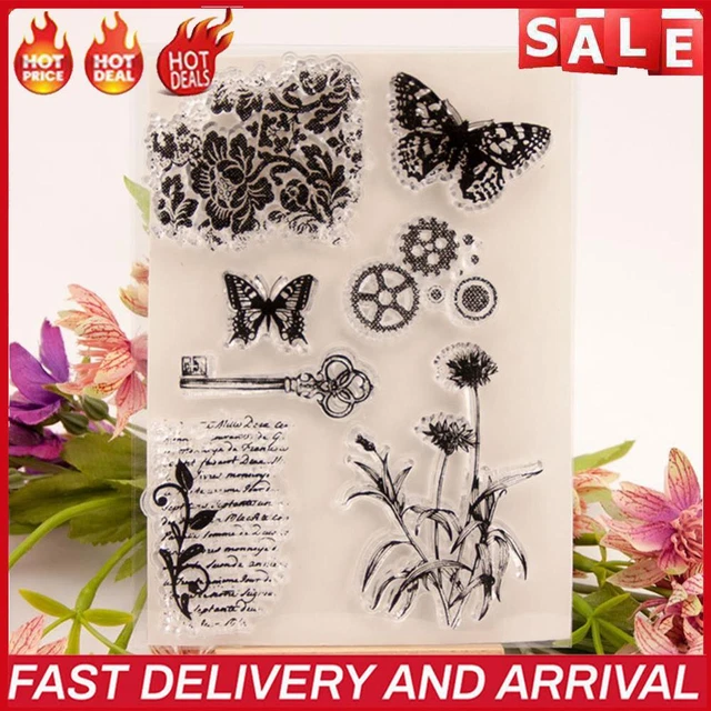 Transparent Stamp Silicone Seal Teacup for DIY Scrapbooking Card Making Crafts