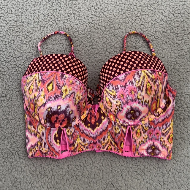 VICTORIAS SECRET SWIMSUIT 34D Very Sexy Pink Push Up Bikini