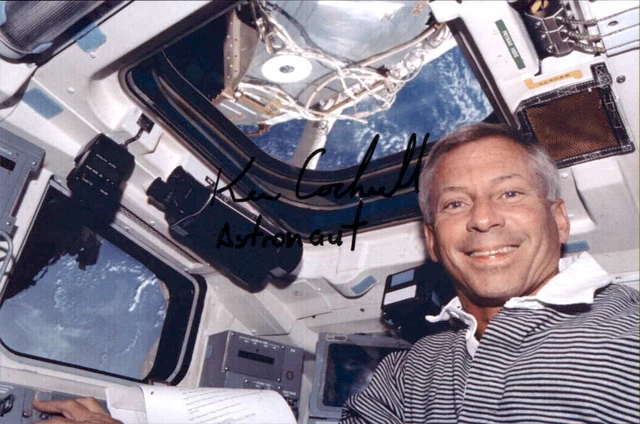 Kenneth Ken Cockrell Signed 4x6 Photo NASA Space Shuttle Astronaut Autograph