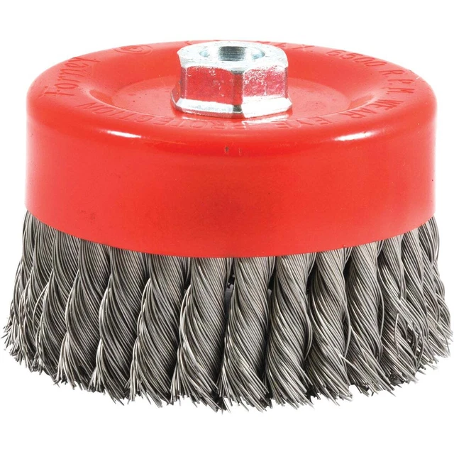 Forney 6 In. Knotted .020 In. Angle Grinder Wire Brush 72756 Forney 72756
