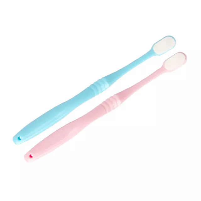 2 Pcs Soft Bristle Toothbrush Hand Nano Ultra-fine Postpartum