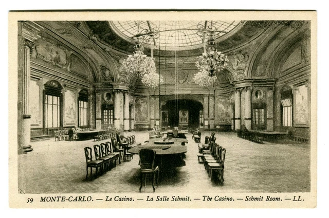 CPA 06 Alpes-Maritimes Monaco Monté-Carlo Le casino La salle Schmit