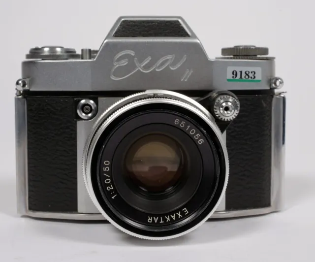 Exacta EXA II 35mm film camera with Exactar 50mm F2 lens #9183